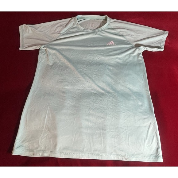 Adidas Golf T-Shirt Men's Medium M Light Teal Activewear Top - Picture 1 of 12